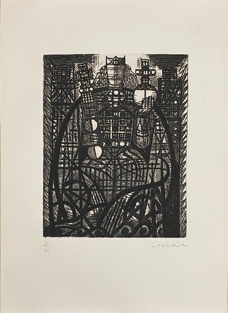 Macbeth: Le roi Malcolm by Marcel Gromaire, 1958