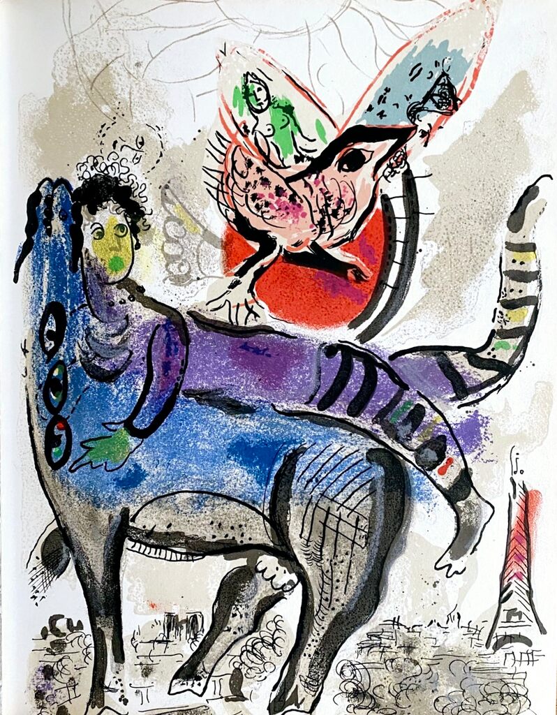 La Vache Bleue by Marc Chagall, 1967