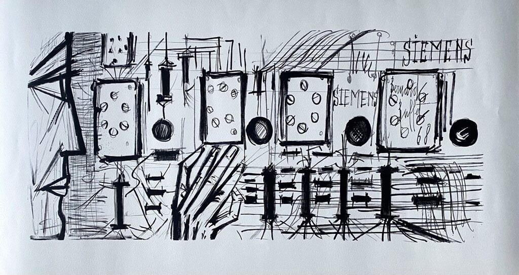 Electronic Circuits, Siemens de Bernard Buffet, 1968