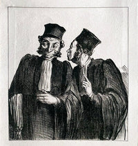 Court Scene by Honoré Daumier, 1918