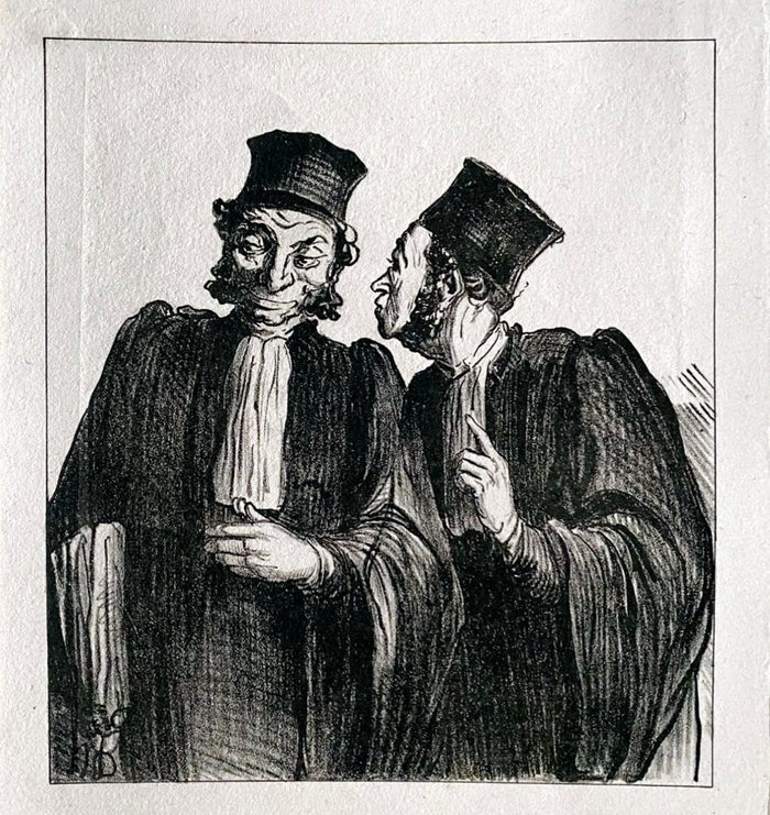 Court Scene de Honoré Daumier, 1918