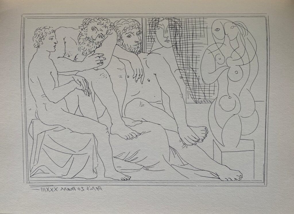 Sculpteurs, modèles et sculpture by Pablo Picasso, 1956