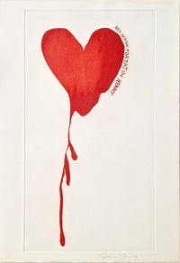 Red Design for Satin Heart de Jim Dine, 1968