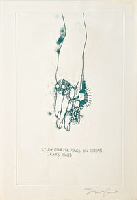 Study for the Rings on Dorian Gray's Hand de Jim Dine, 1968