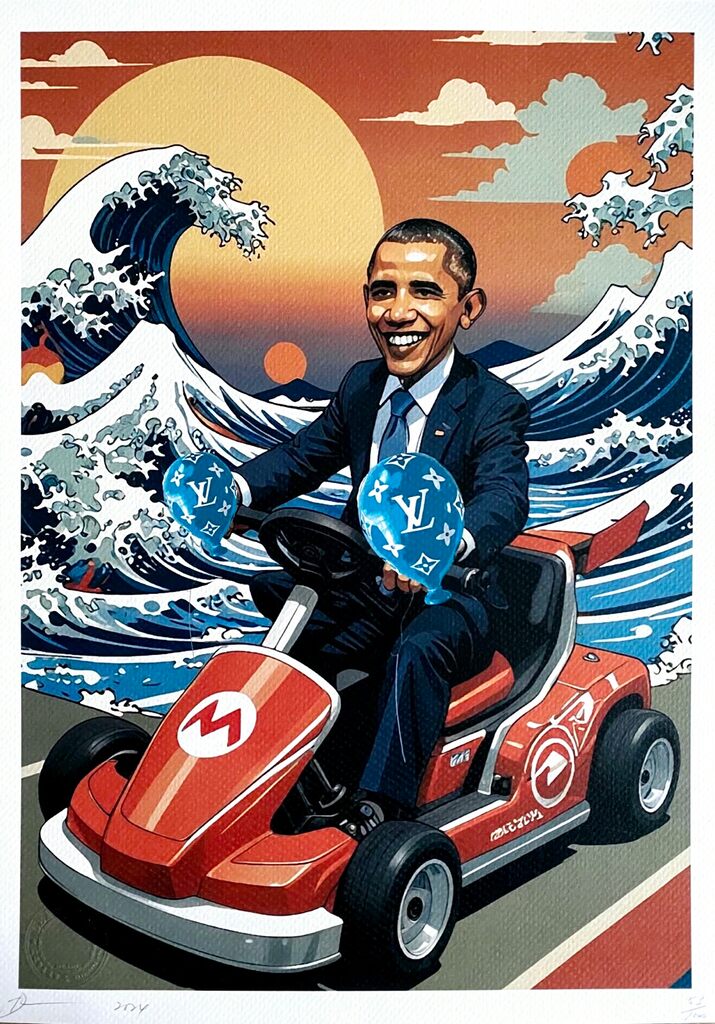 Obama Wave by Death NYC, 2024