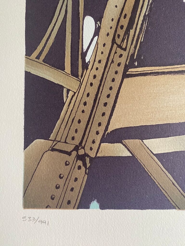 La genèse des travaux publics - tour métallique d'Eiffel by Alain Le Foll, 1978 (view 2)