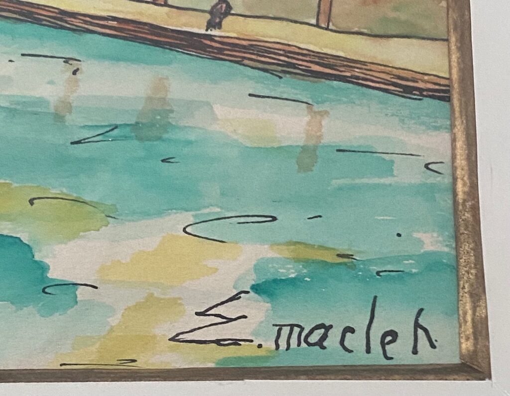 Bord de Seine, Paris by Élisée Maclet, c. 1950 (view 3)
