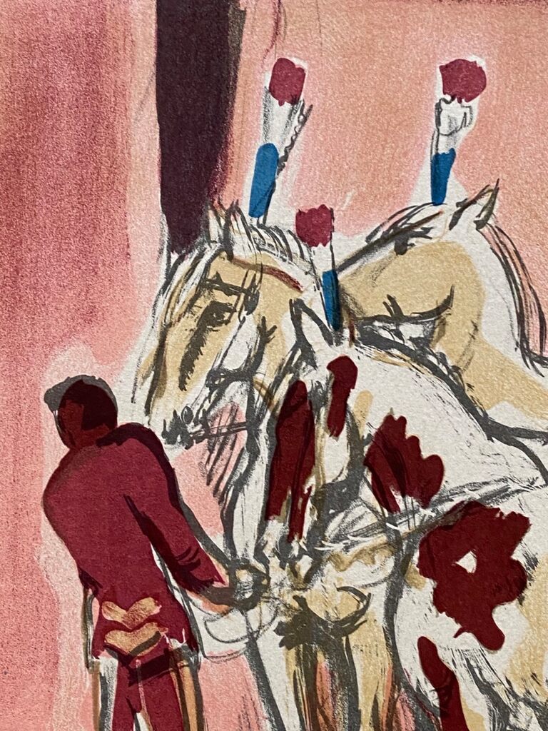 Les chevaux de cirque by Yves Brayer, c. 1950 (view 2)