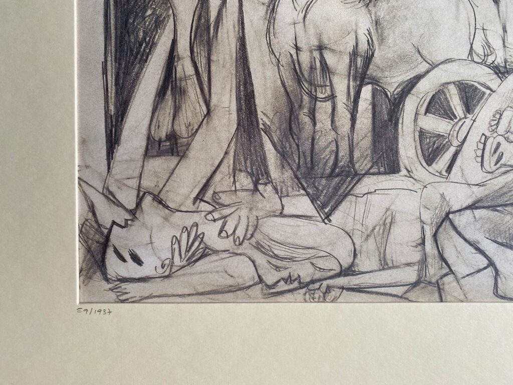 Guernica Study by Pablo Picasso, 1990 (view 2)