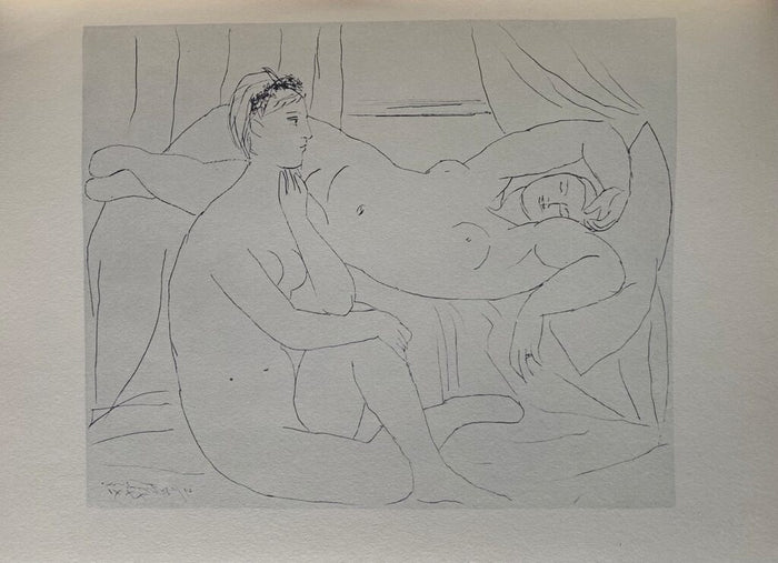 Deux femmes se reposant de Pablo Picasso, 1956