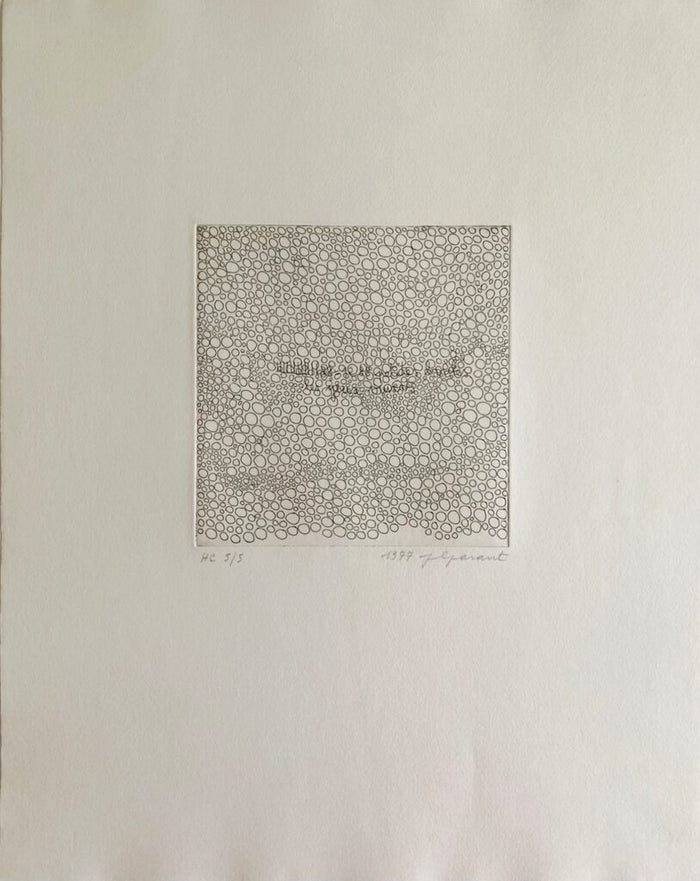 1288 petites boules les yeux ouverts by Jean Luc Parant, 1977