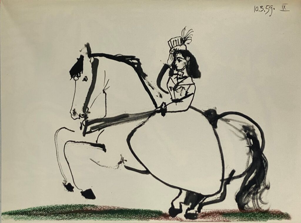 La cavalière IX de Pablo Picasso, 1961