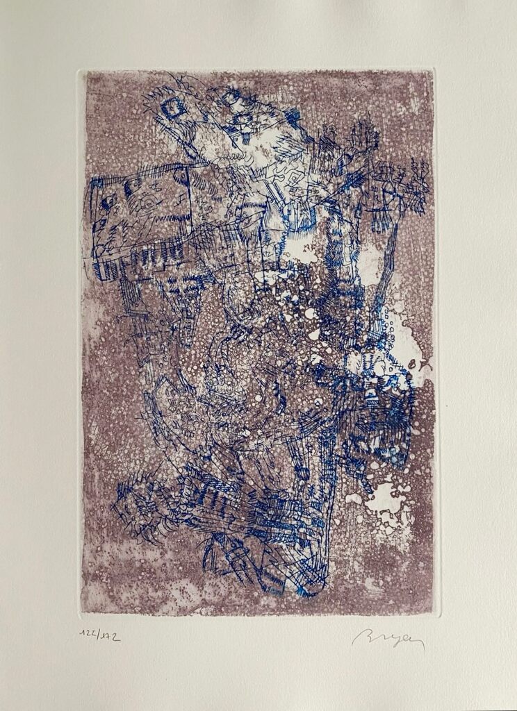 L'imitation de Notre Dame la Lune IV by Camille Bryen, 1974