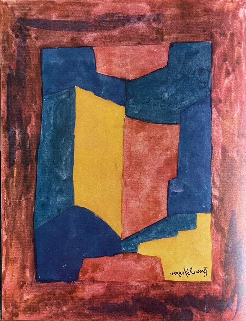 Gouache by Serge Poliakoff, 1967