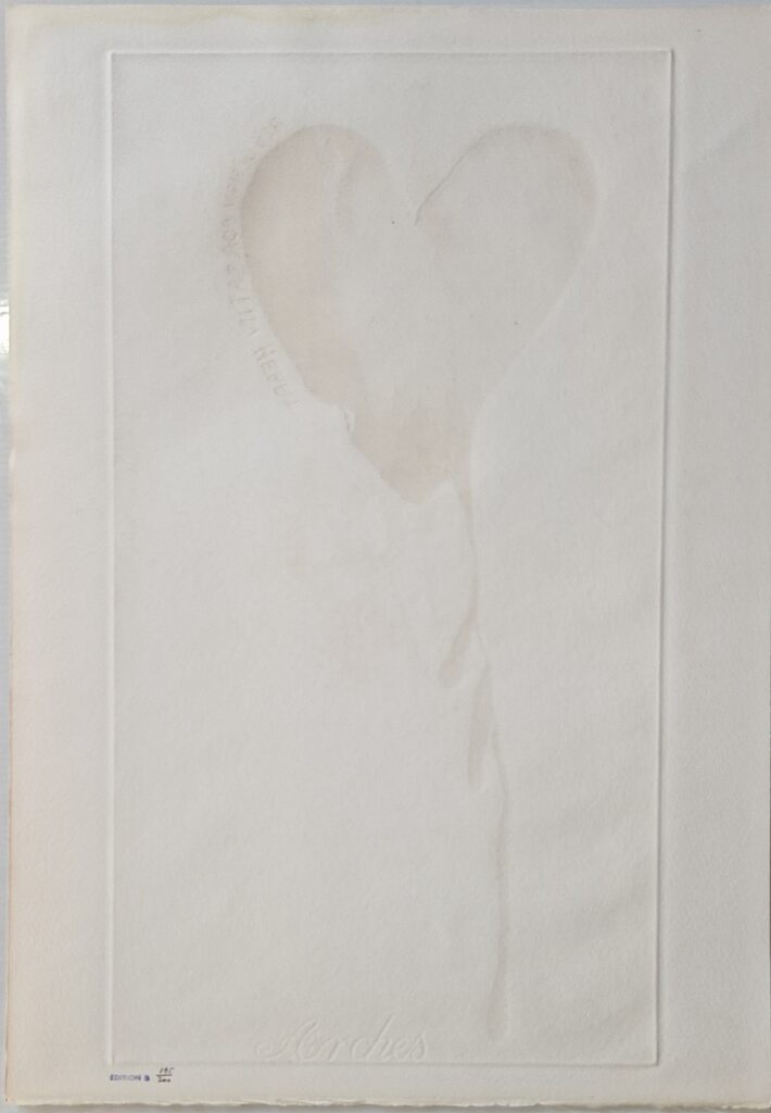 Red Design for Satin Heart de Jim Dine, 1968 (vue 5)