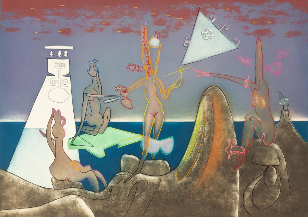 4 AM from L'Arc Obscure des Heures by Roberto Matta, 1975 (view 2)