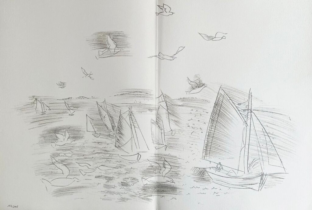 Les Côtes Normandes by Raoul Dufy, 1961
