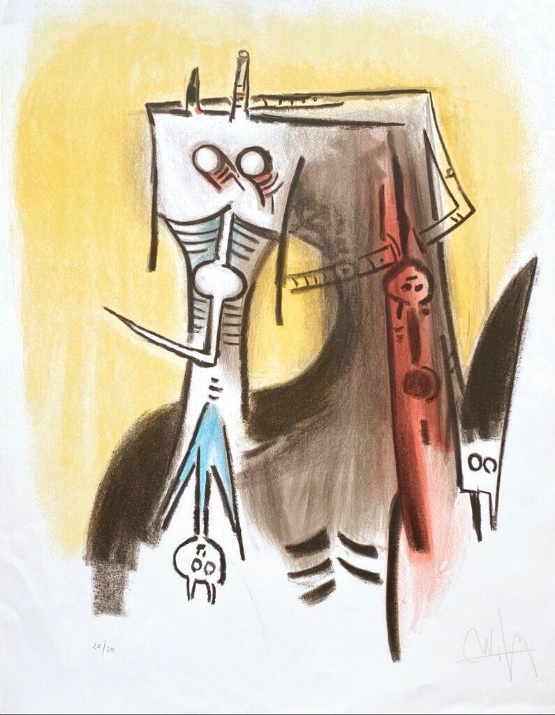 Ils ont le cou des échassiers by Wifredo Lam, 1973
