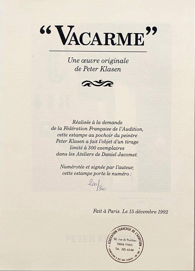 Vacarme by Peter Klasen, 1992 (view 5)