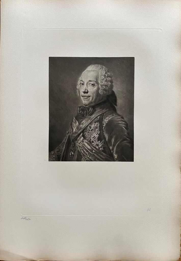 Portrait de Charles-Louis-Auguste Fouquet, maréchal by Maurice-Quentin de La Tour, 1908