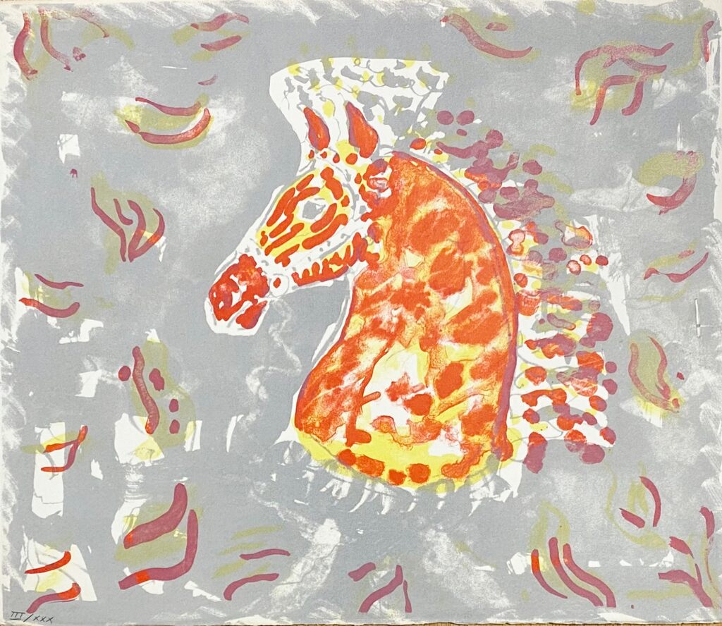 Cheval rouge by Constantin Andreevitch Terechkovitch, 1962