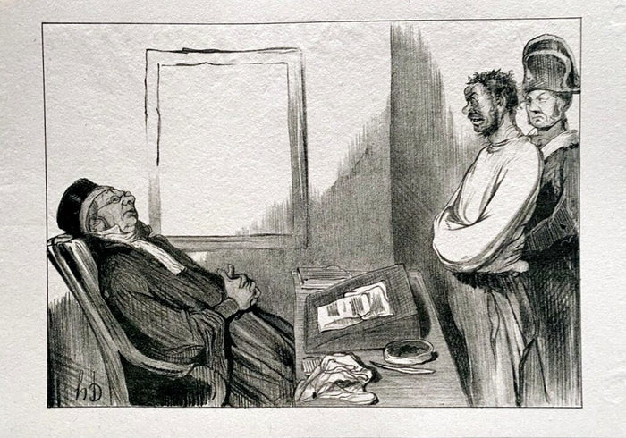 Court Scene de Honoré Daumier, 1918