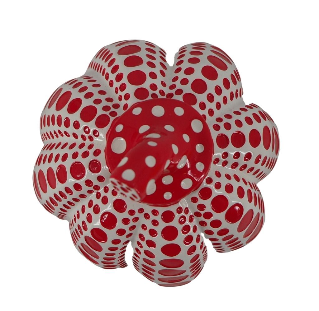 Red and White Pumpkin by Yayoi Kusama, c. 2015 (view 2)
