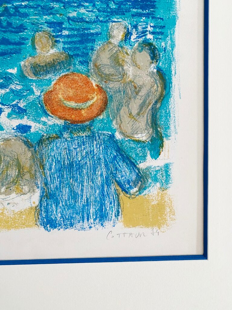 Le Bonnet rouge devant la mer by Andre Cottavoz, 1974 (view 3)