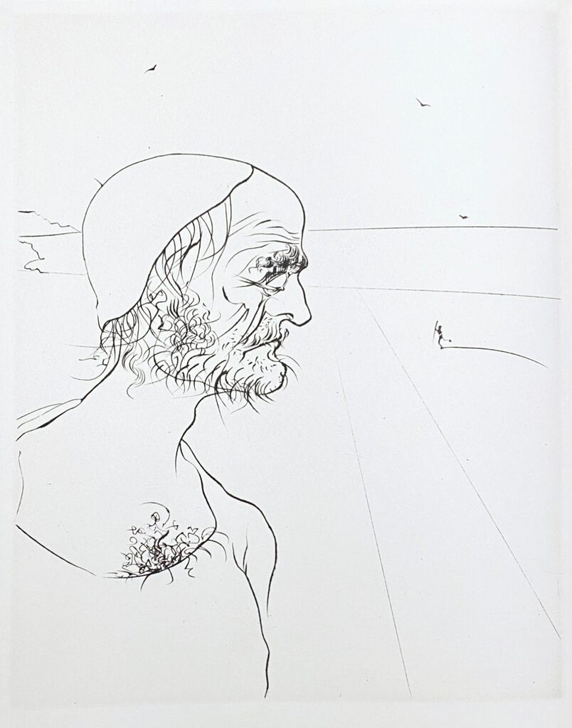 Portrait by Salvador Dalí, 1974