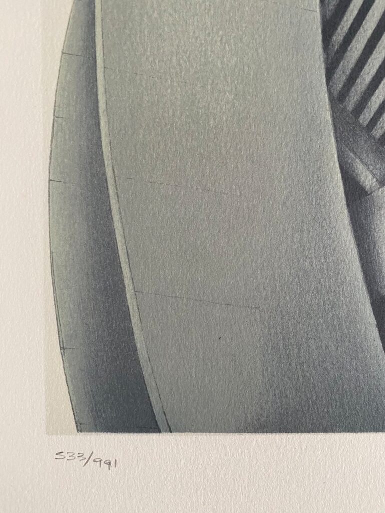 La genèse des travaux publics - stade en encorbellement by Alain Le Foll, 1978 (view 2)