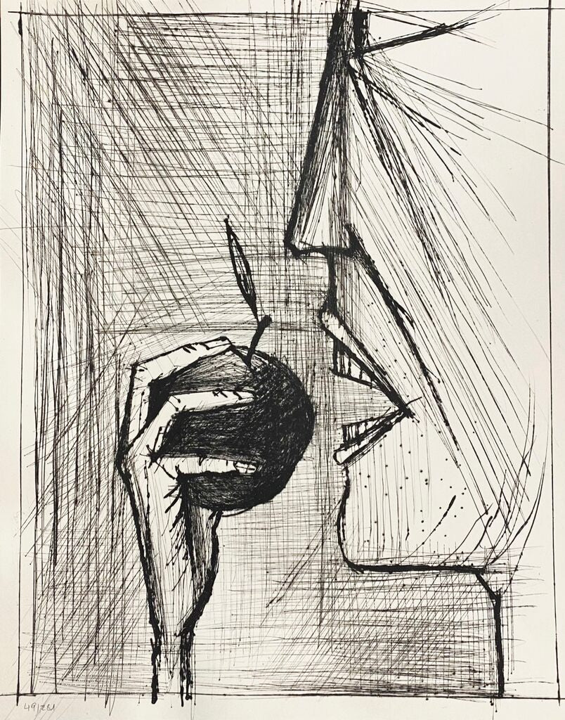 Les pommes de la connaissance by Bernard Buffet, 1958