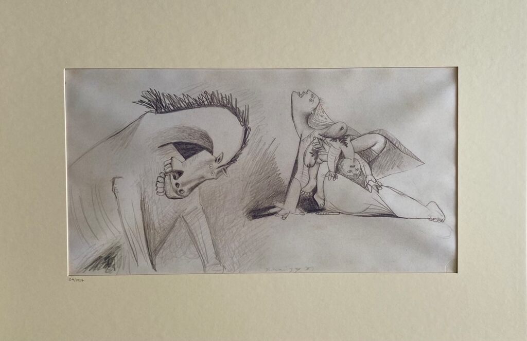 Guernica Study by Pablo Picasso, 1990