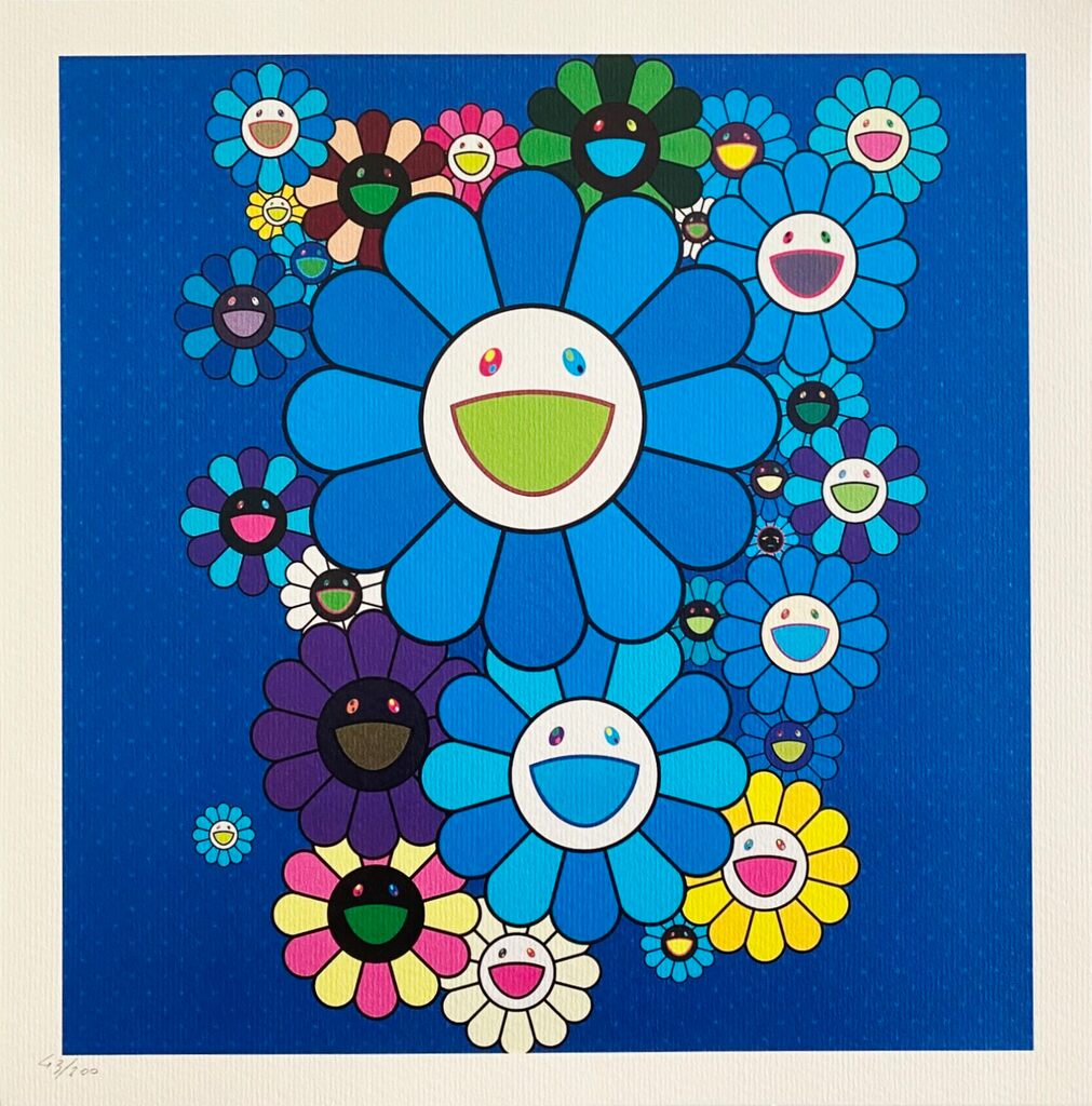 Blue Velvet and Rose Velvet de Takashi Murakami, 2020