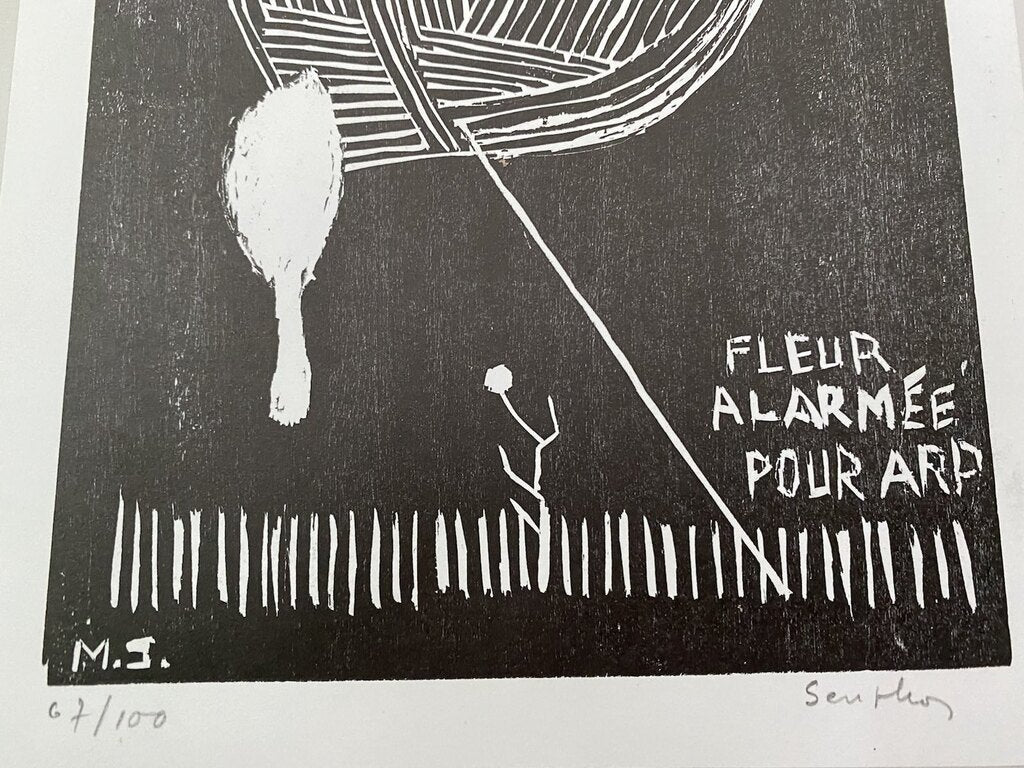 Fleur alarmée pour Arp de Michel Seuphor, 1967 (vue 2)