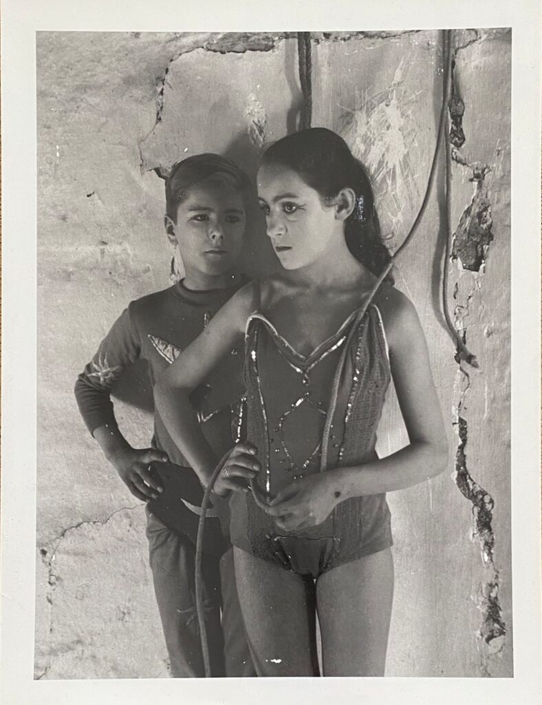 Acrobate et trapéziste, Arles by Lucien Clergue, 1955