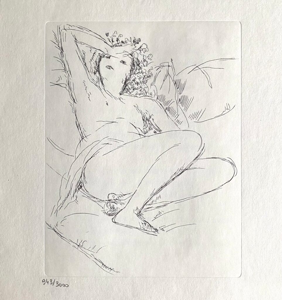 Nu couchée d'André Dunoyer de Segonzac, 1969