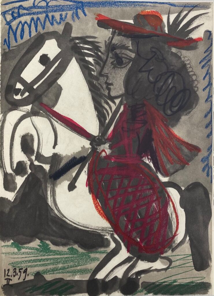 La cavalière II by Pablo Picasso, 1961