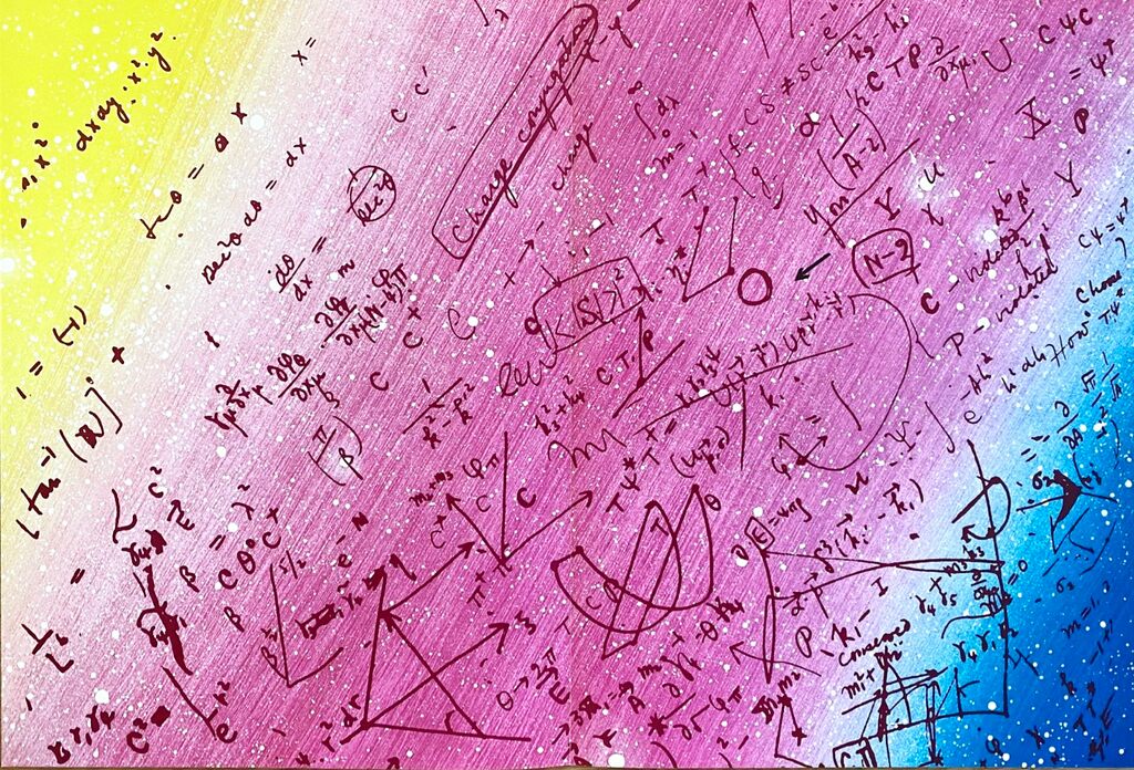 Fouillis mathématique by Jacques Monory, 1981