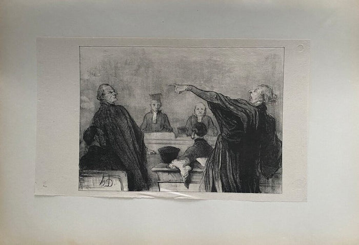 Court Scene de Honoré Daumier, 1918 (vue 2)