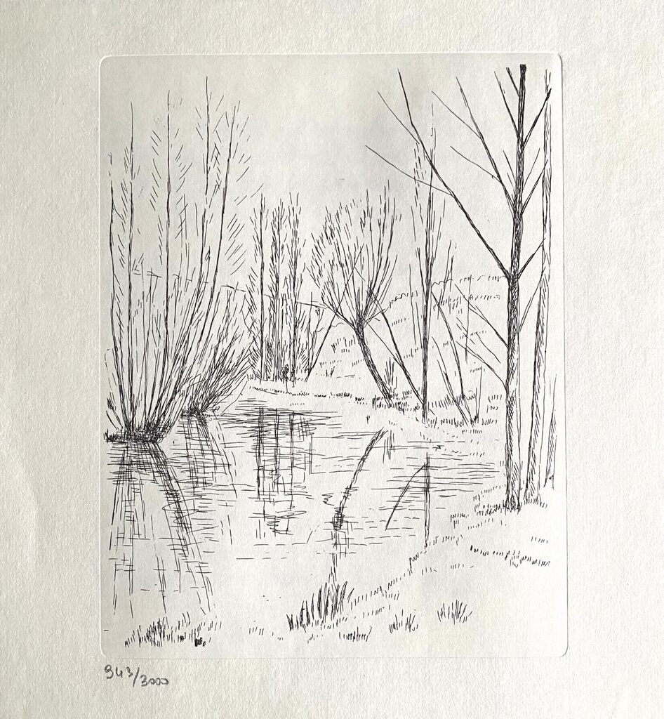 Bords d'une rivière d'André Dunoyer de Segonzac, 1969