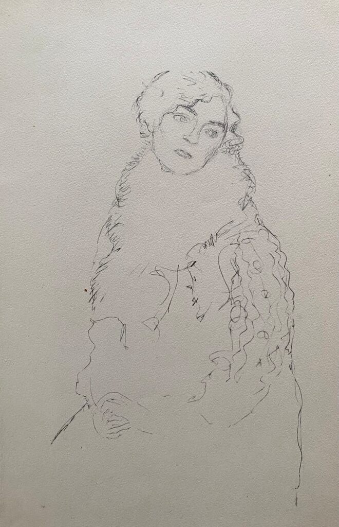 Study for Portrait of Johanna Staude I de Gustav Klimt, 1922 (vue 2)