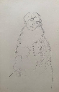 Study for Portrait of Johanna Staude I de Gustav Klimt, 1922 (vue 2)