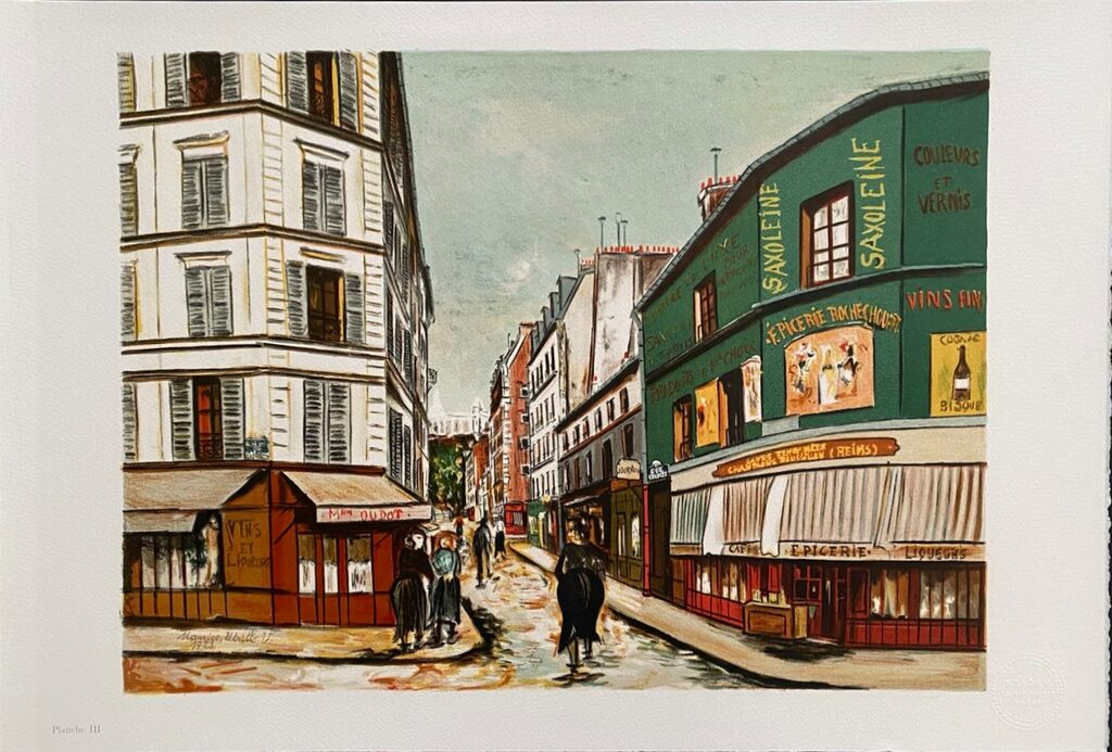 Rue Seveste à Montmartre by Maurice Utrillo, c. 1990