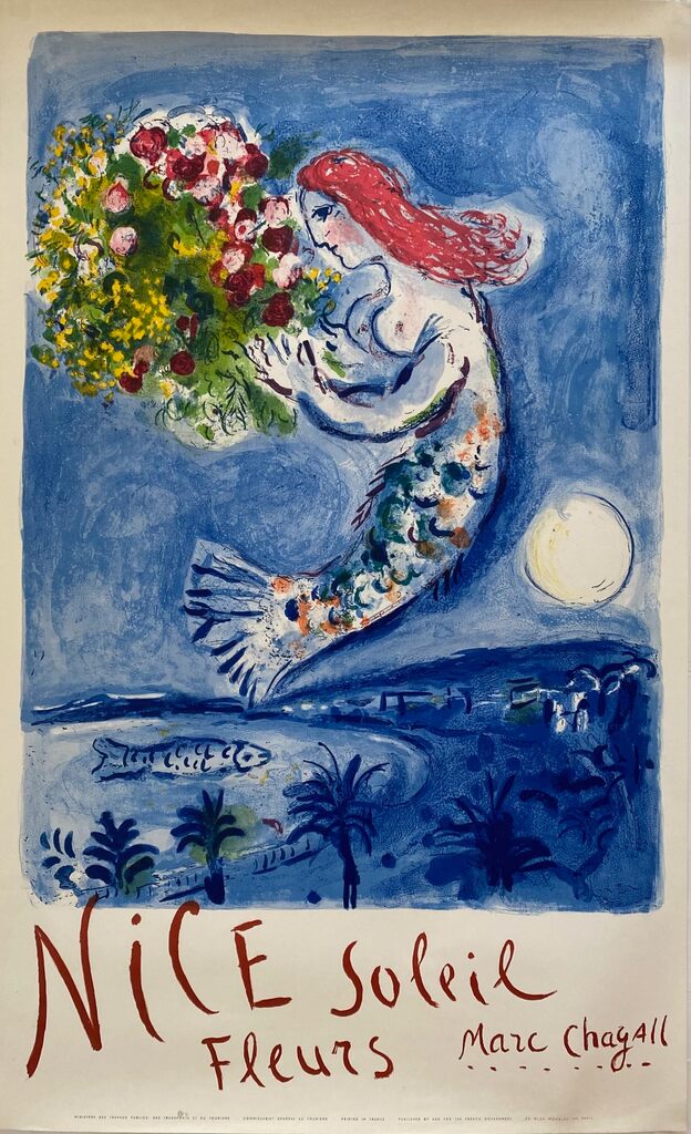 Nice, Soleil, Fleurs de Marc Chagall, 1962