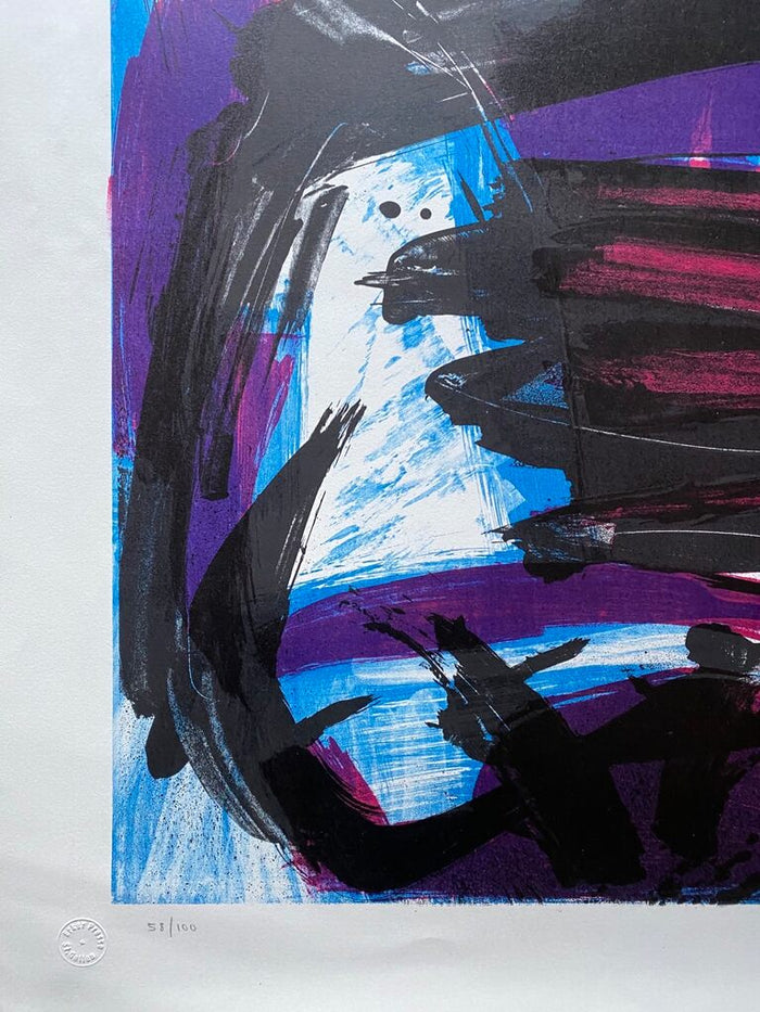 Composition abstraite de Gérard Schneider, vers 1965 (vue 2)