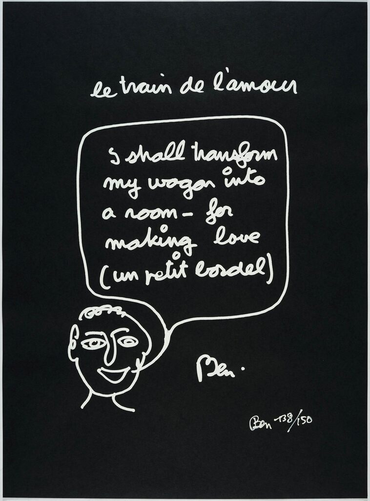 Le train de l'amour de Ben Vautier, 1991