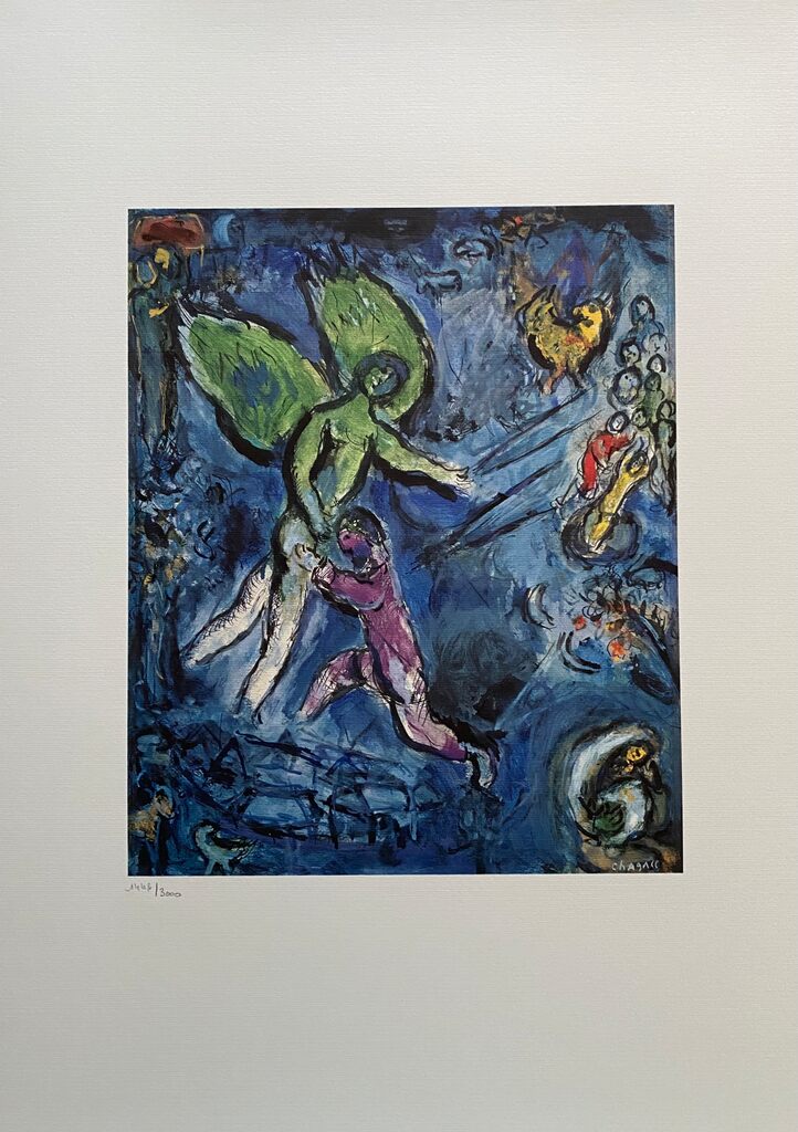La lutte de Jacob avec l'Ange N°19 & la lutte de Jacob avec l'Ange N°20 de Marc Chagall, 1986 (vue 3)
