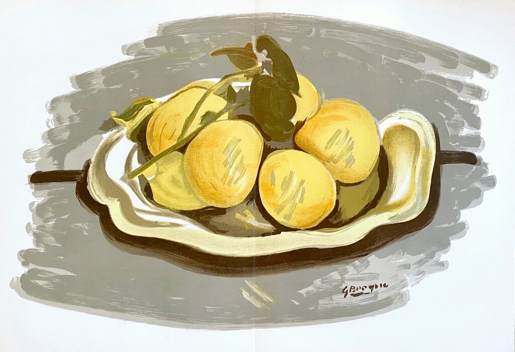 Nature morte au citrons de Georges Braque, 1952