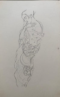 Woman in Kimono, left shoulder bare de Gustav Klimt, 1922 (vue 2)