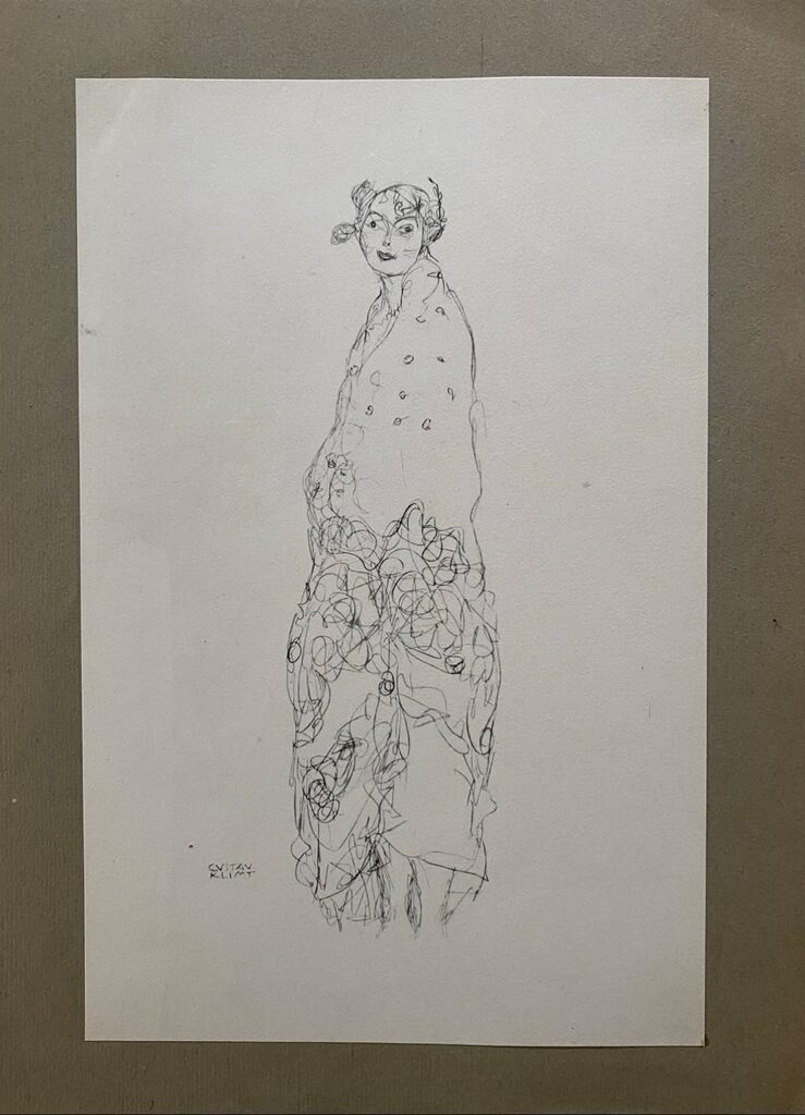 Robed Standing Lady by Gustav Klimt, 1922